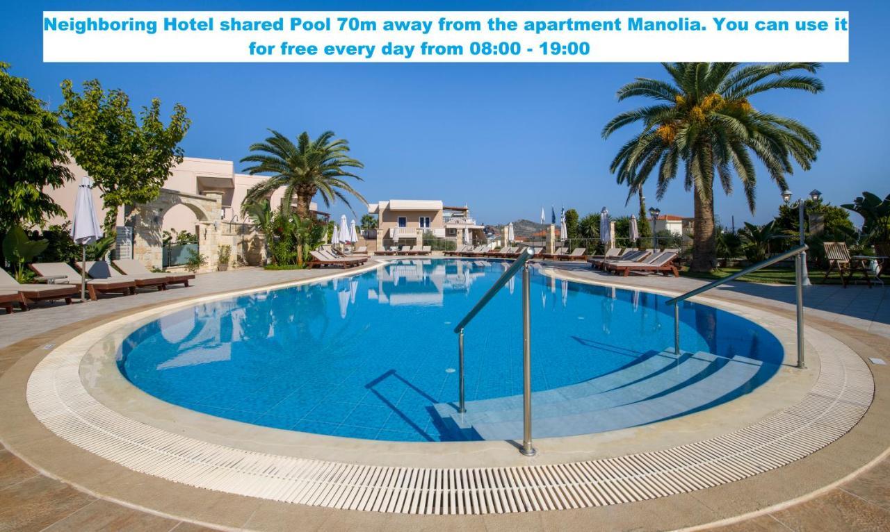 Manolia Dream Apartment 30M To The Beach Agia Marina Dış mekan fotoğraf